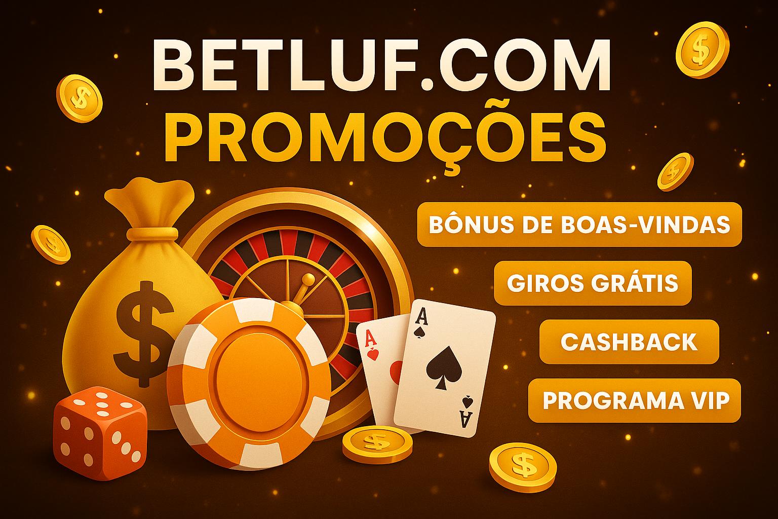 O bônus promocional BETLUF.COM é uma ótima maneira de começar sua aventura
