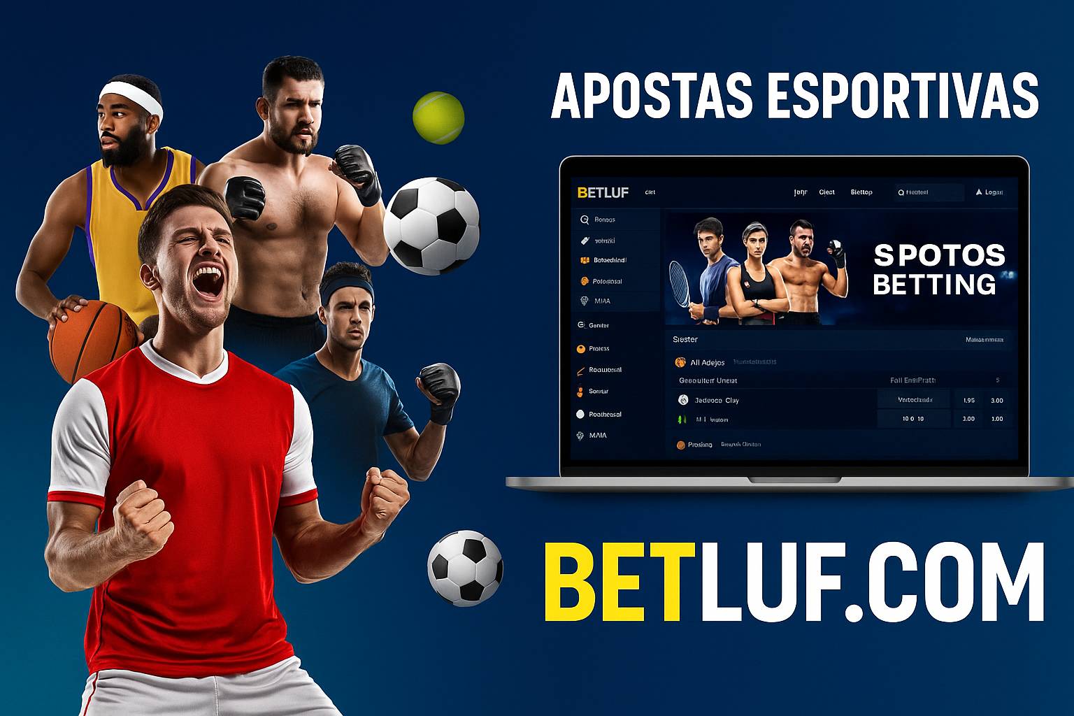 Apostas esportivas no cassino online BETLUF.COM