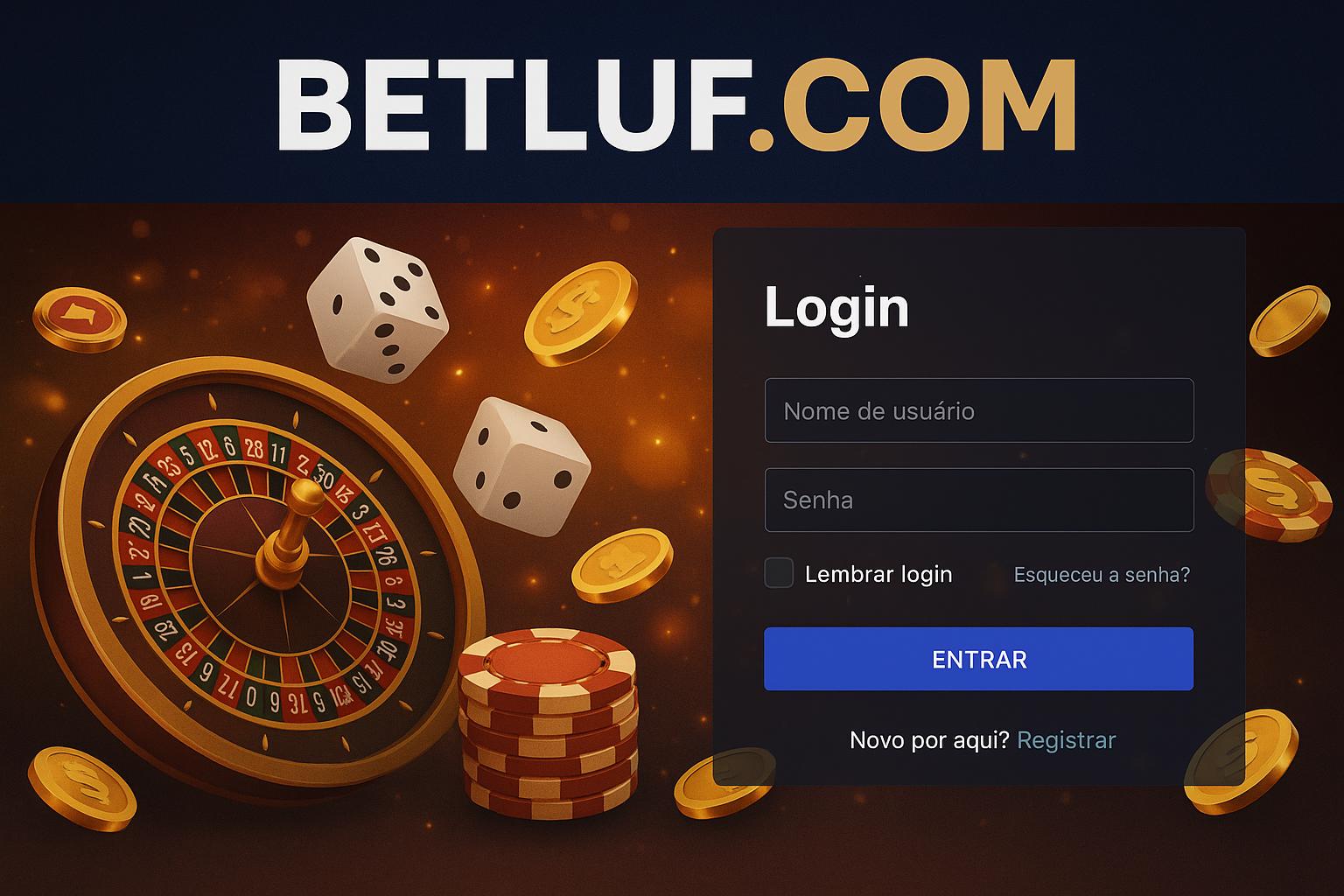 Login no Cassino BETLUF.COM